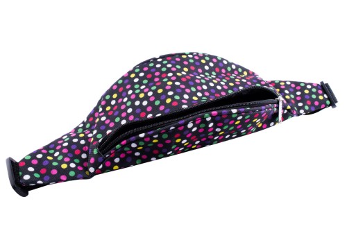 Nerka XL, Duża saszetka na biodro, groszki