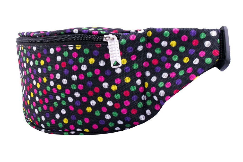 Nerka XL, Duża saszetka na biodro, groszki