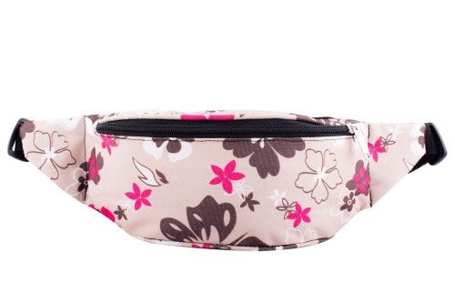 Nerka XL, Duża saszetka na biodro kwiaty