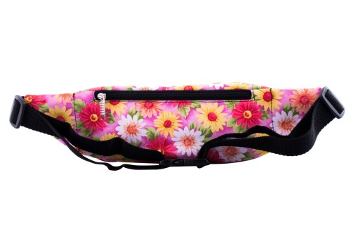 Nerka XL, Duża saszetka na biodro kwiaty
