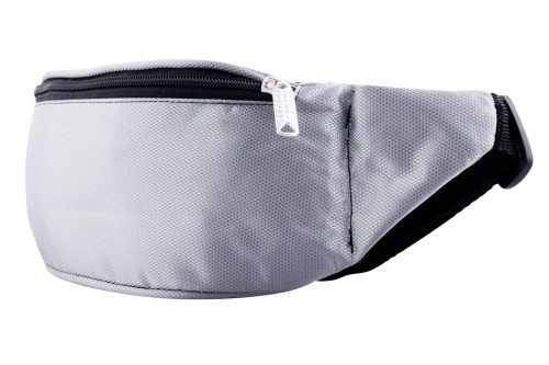 Nerka XL, Duża saszetka na biodro, srebrna
