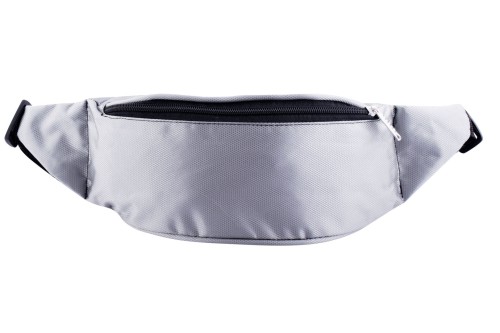 Nerka XL, Duża saszetka na biodro, srebrna