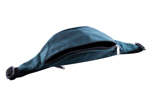 Nerka XL, Duża saszetka na biodro, zielona