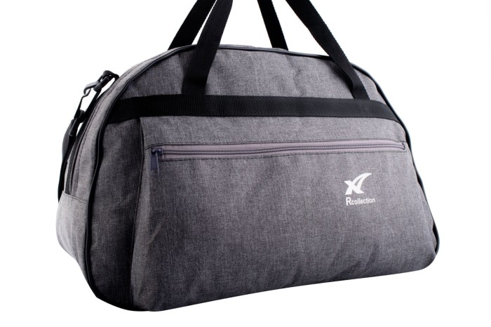 Torba sportowa Rcollection szare suwaki