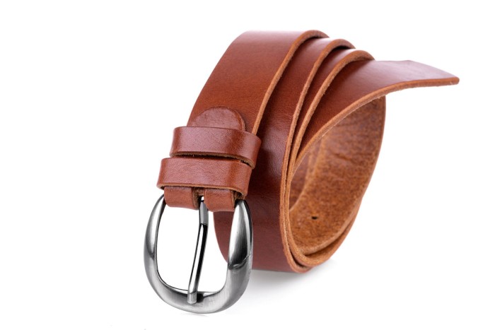 Pasek damski skórzany klasyczny rudy 3 cm paczka 10szt