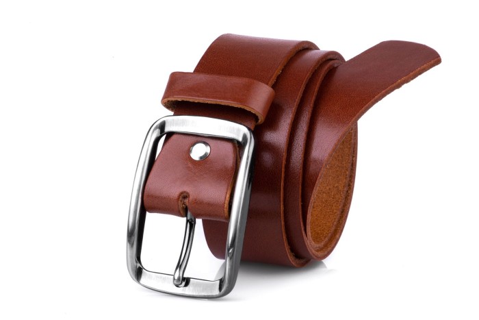 Pasek damski skórzany klasyczny koniak 4 cm paczka 10szt