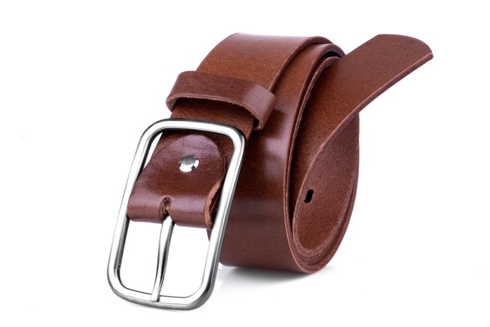 Pasek damski skórzany klasyczny brązowy 4 cm paczka 10szt