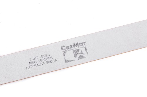 Klasyczny pasek damski ze skóry, biały