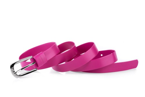 Pasek damski klasyczny fuksja mat