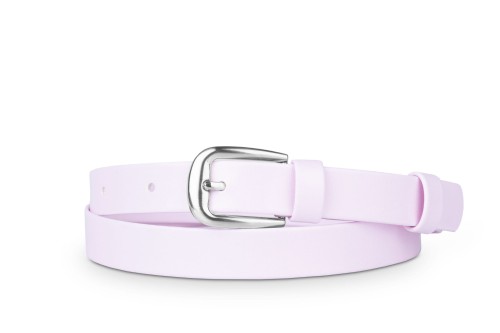 Pasek damski klasyczny różowy mat 2 cm