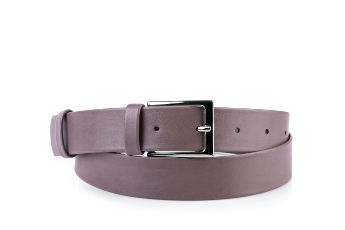 Pasek damski klasyczny taupe mat 3 cm