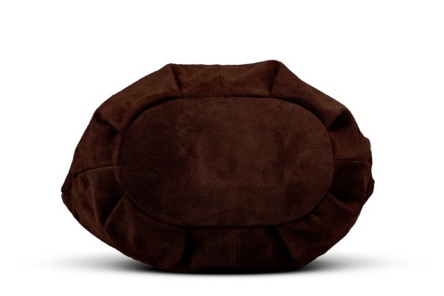 Torba Skórzana Vera Pelle Zamszowy Worek Brązowa