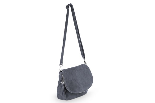 Torebka Skórzana Chlebak Vera Pelle Zamszowa Antracyt (4).jpg