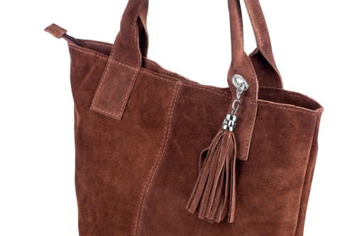 Torba Skórzana Vera Pelle Zamszowy Worek Koniak (1).jpg