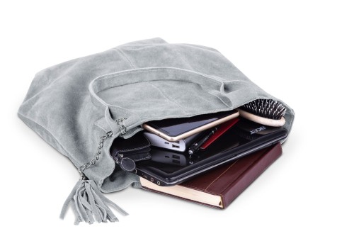 Torba Skórzana Vera Pelle Zamszowy Worek Szara (7).jpg