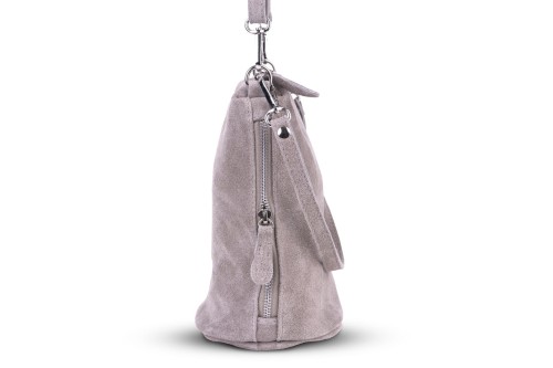 Torebka Damska Listonoszka Skórzana Vera Pelle Beżowa