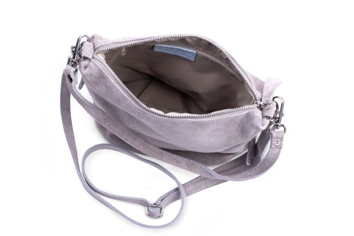 Torebka Damska Listonoszka Skórzana Vera Pelle Beżowa