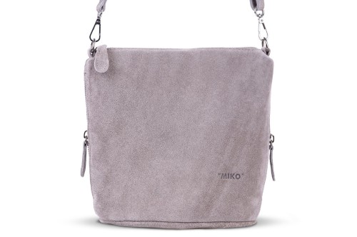 Torebka Damska Listonoszka Skórzana Vera Pelle Beżowa