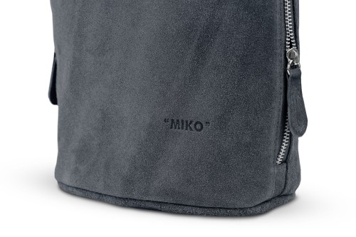 Torebka Damska Listonoszka Skórzana Vera Pelle Antracyt