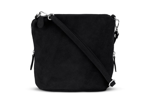 Torebka Damska Listonoszka Skórzana Vera Pelle Czarna