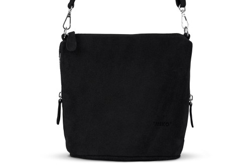 Torebka Damska Listonoszka Skórzana Vera Pelle Czarna