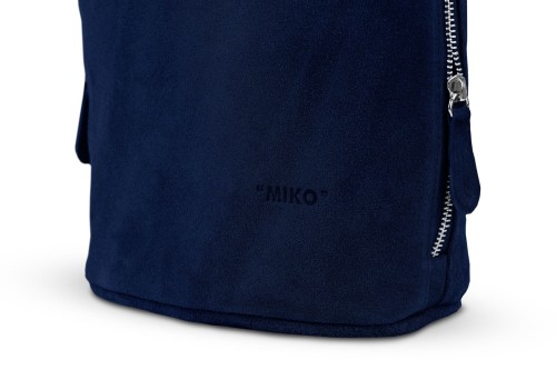 Torebka Damska Listonoszka Skórzana Vera Pelle Granatowa