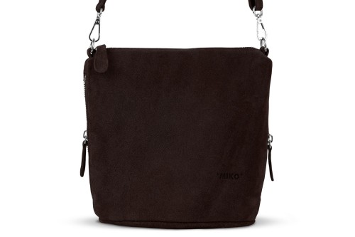 Torebka Damska Listonoszka Skórzana Vera Pelle Heban