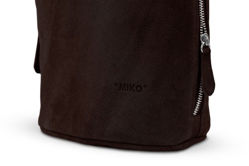 Torebka Damska Listonoszka Skórzana Vera Pelle Heban