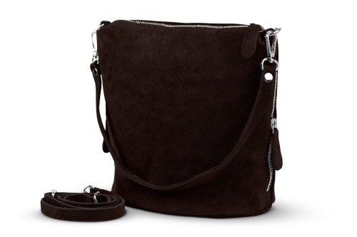 Torebka Damska Listonoszka Skórzana Vera Pelle Heban