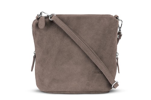 Torebka Damska Listonoszka Skórzana Vera Pelle Orzech