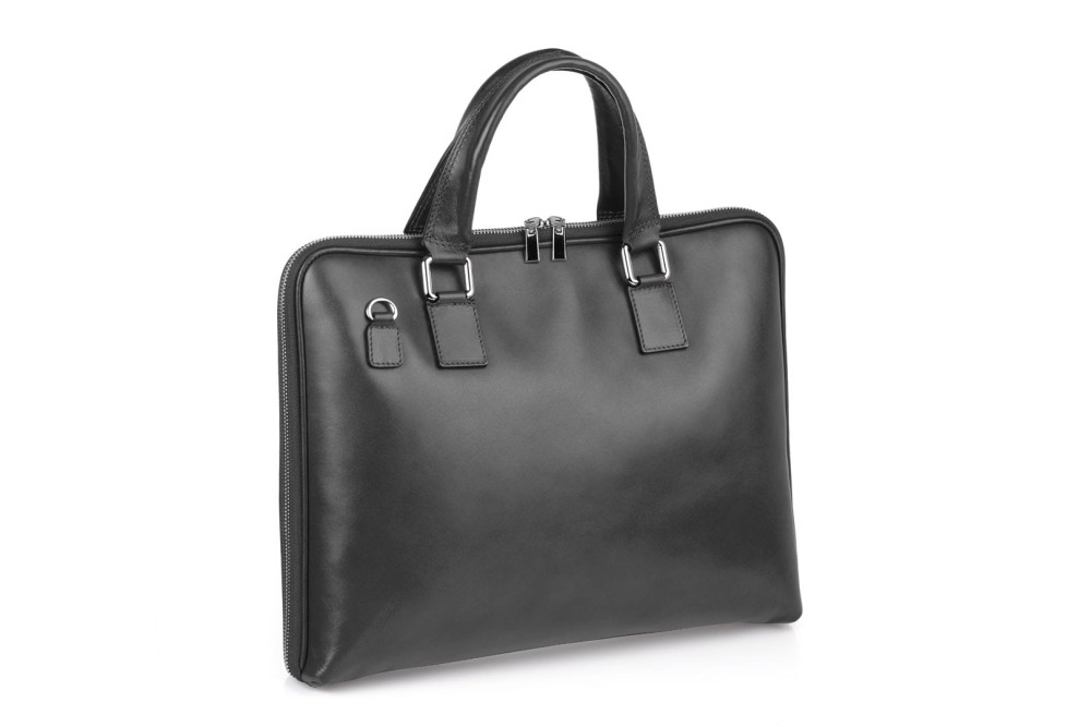 Torba Skórzana Vera Pelle na Laptop Antracyt
