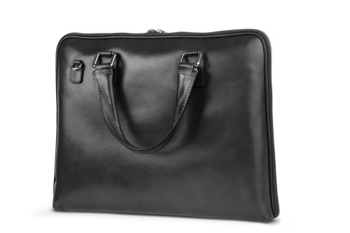 Torba Skórzana Vera Pelle na Laptop Antracyt