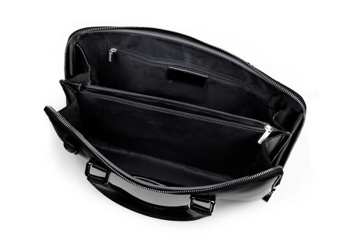 Torba Skórzana Vera Pelle na Laptop Czarna