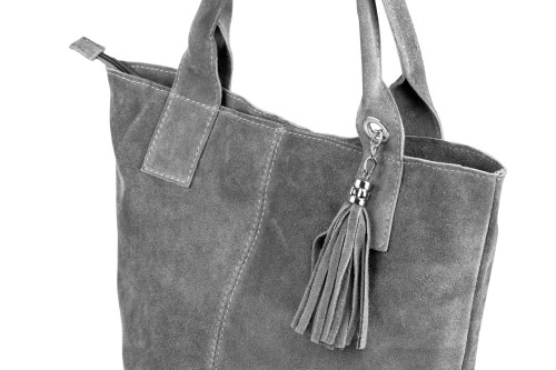 Torba Skórzana Vera Pelle Zamszowy Worek Grafitowa (1).jpg