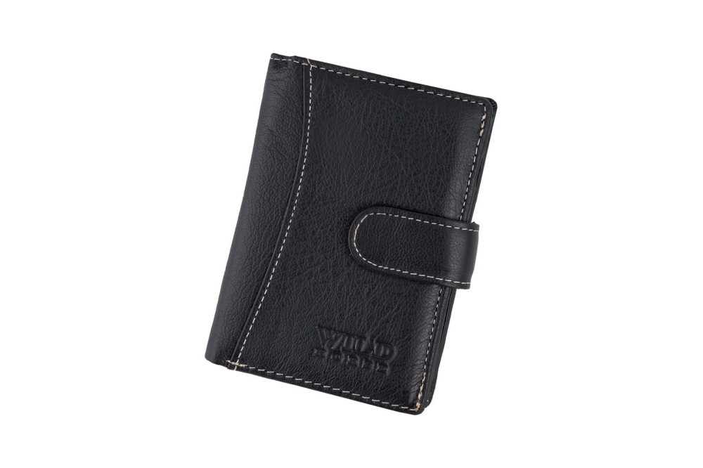 Portfel męski Skórzany Wild Horse Czarny