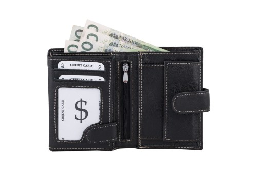 Portfel męski Skórzany Wild Horse Czarny