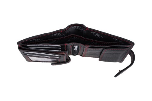 Portfel męski Skórzany Wild Horse Czarny