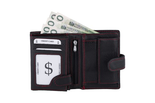 Portfel męski Skórzany Wild Horse Czarny