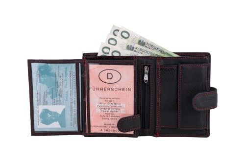 Portfel męski Skórzany Wild Horse Czarny