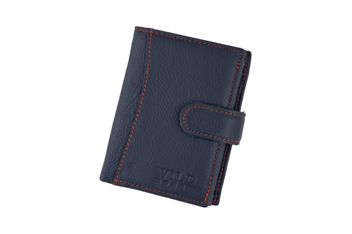 Portfel męski Skórzany Wild Horse Granatowy