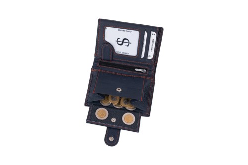 Portfel męski Skórzany Wild Horse Granatowy