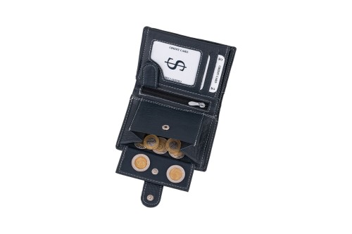 Portfel męski Skórzany Wild Horse Granatowy