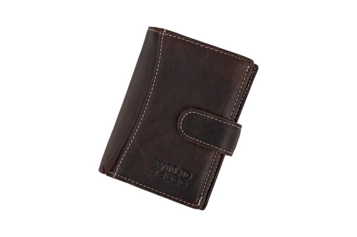 Portfel męski Skórzany Wild Horse Brązowy