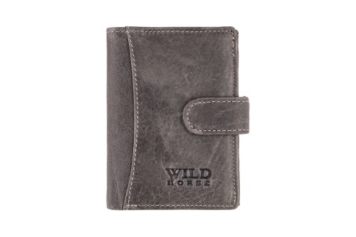 Portfel męski Skórzany Wild Horse Szary