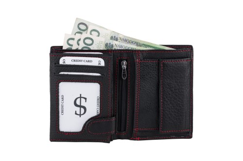 Portfel męski Skórzany Wild Horse Czarny