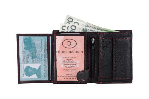 Portfel męski Skórzany Wild Horse Czarny