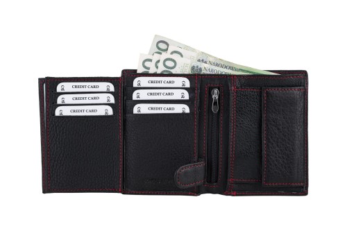 Portfel męski Skórzany Wild Horse Czarny