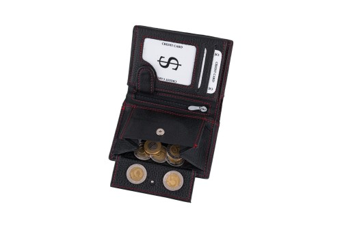 Portfel męski Skórzany Wild Horse Czarny