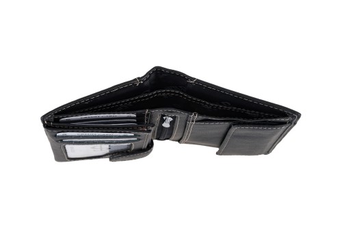 Portfel męski Skórzany Wild Horse Czarny