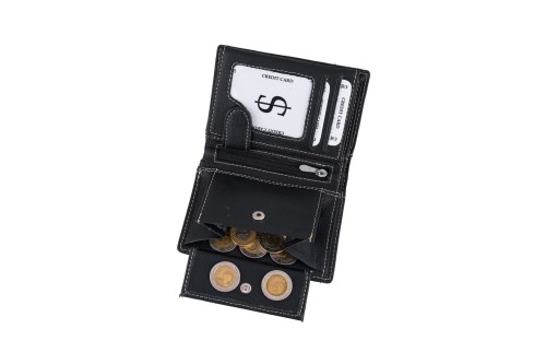 Portfel męski Skórzany Wild Horse Czarny